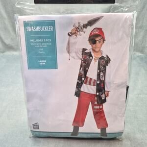 Swashbuckler Pirate Halloween Cosplay Dress Up Child Large 12-14 Boys Costume